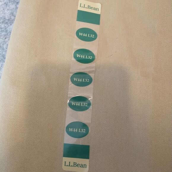 L.L. Bean Fleece Lined Pants Men's 44x32 Beige Straight Leg Natural. - Picture 2 of 9